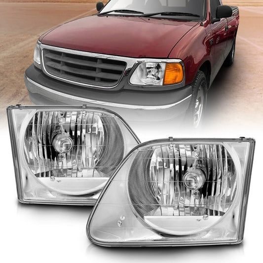 Anzo 1997-2003 Ford F-150 Crystal Headlights Chrome