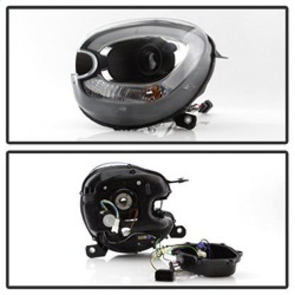 Spyder Mini Cooper Countryman 11-15 Headlights - Halogen Model Only - Black PRO-YD-MCO11-DRL-BK 5083449