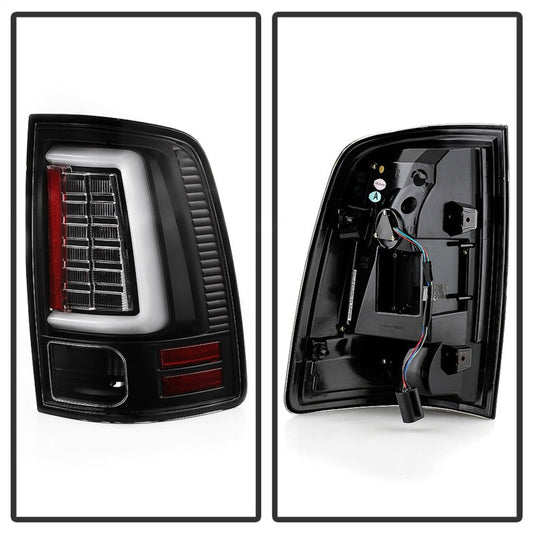 Spyder Dodge Ram 2013-2014 Light Bar LED Tail Lights - All Black ALT-YD-DRAM13V2-LED-BKV2 5085931