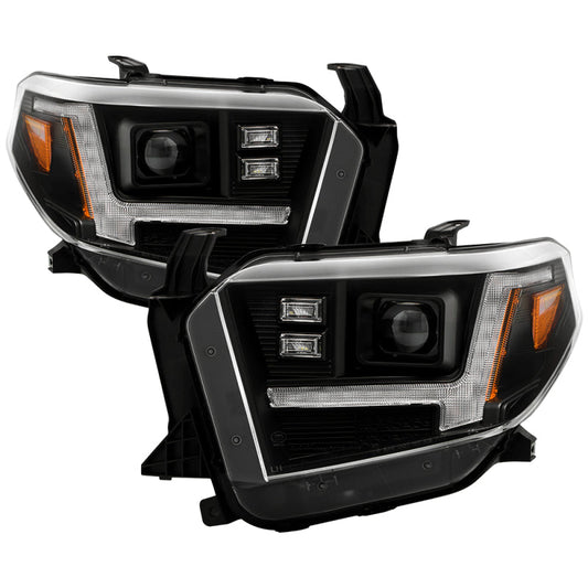 SPYDER Signature 14-21 Toyota Tundra SR/SR5 Projector Headlights - Black (PRO-YD-TTU14V2SI-SBSEQ-BK) 5088802