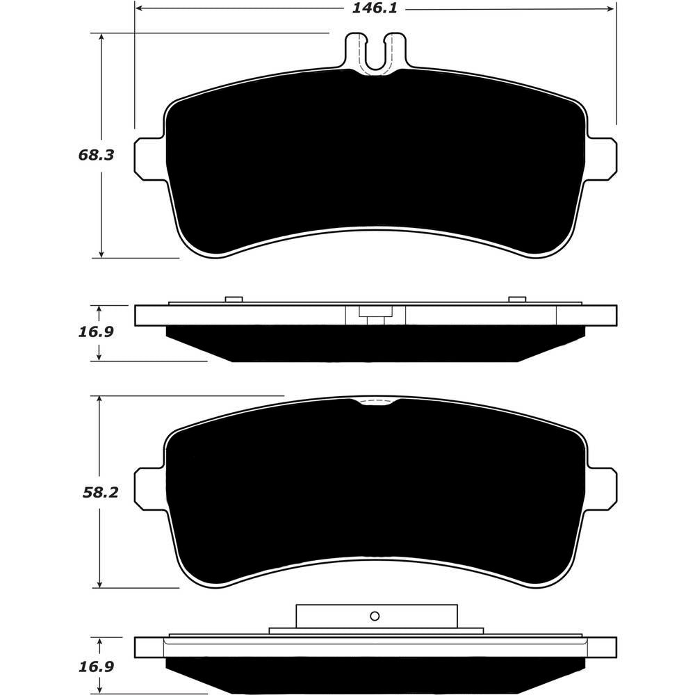 Porterfield Brake Pads for 2014 MERCEDES-BENZ C63 AMG S