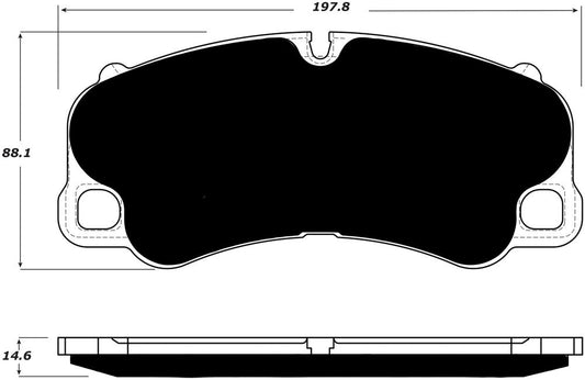 Porterfield Brake Pads for 2016 PORSCHE 918