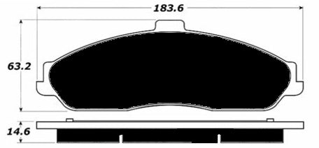 Porterfield Brake Pads for 2003 Chevrolet Corvette