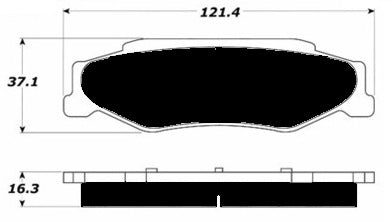 Porterfield Brake Pads for 2003 Chevrolet Corvette