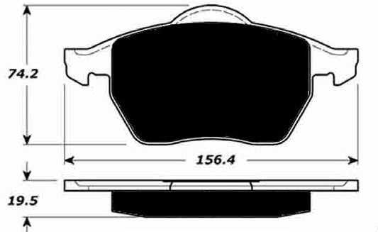 Porterfield Brake Pads for 2003 AUDI A4 Quattro - Cabriolet 3.0L