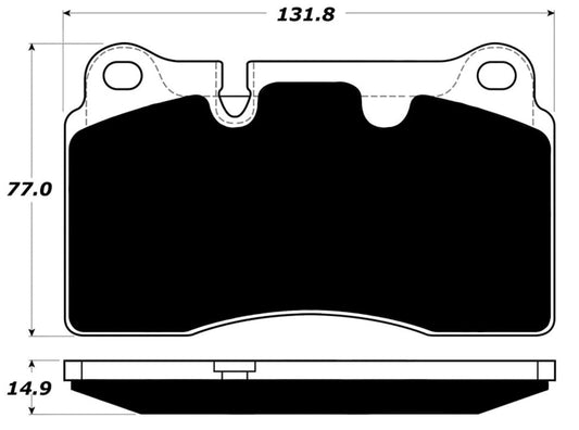 Porterfield Brake Pads for 2006 VOLKSWAGEN TOUAREG V6 3.6L w/330mm Front Discs