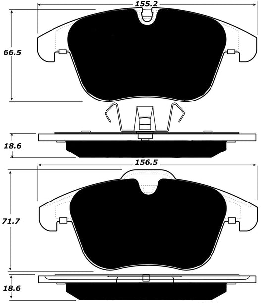 Porterfield Brake Pads for 2008 JAGUAR XJ 8