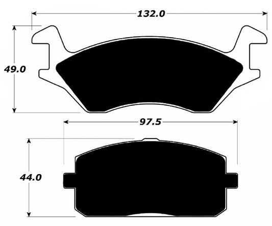 Porterfield Brake Pads for 1983 Toyota Starlet