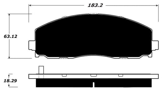 Porterfield Brake Pads for 2013 DODGE JOURNEY 330mm Front or 328mm Rear Discs
