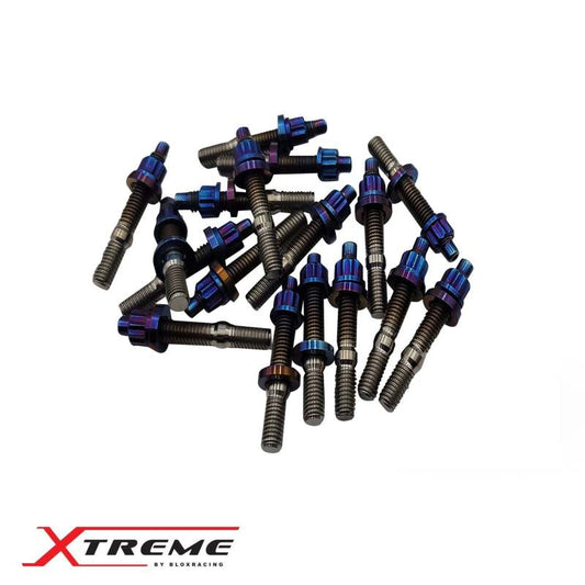 BLOX Racing M8X1.25X55mm SIngle Piece - Burnt BXFL-00308-SP-TI-B