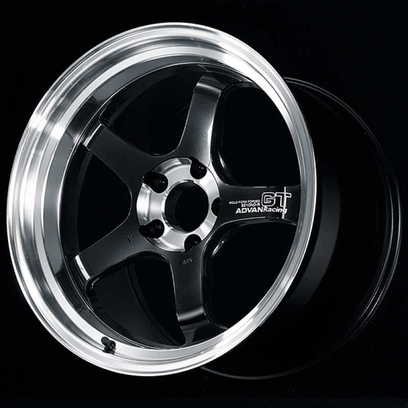 Advan GT Beyond-R 18X9.5 / +22 Off / 5x120 BC / 72.5mm Bore / Diamond Cut and Dark Platinum Black YAQC8J22WDPB
