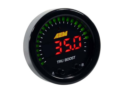 AEM X-Series Tru-Boost Controller Gauge w/ Boost Control Solenoid 80PSIg Internal MAP