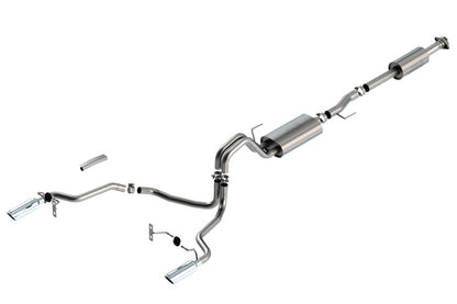 Borla F-150 2021 5.0L 4dr CC SB EC STB Lariat/KR/Platinum/LTD 3/2.25 SRE Cat-Back Touring