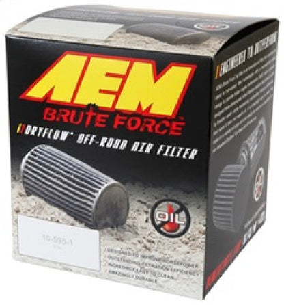 AEM Induction AEM Dryflow Conical Air Filter 6in Base OD x 3.5in Flange ID x 5.25in Height 21-204BF