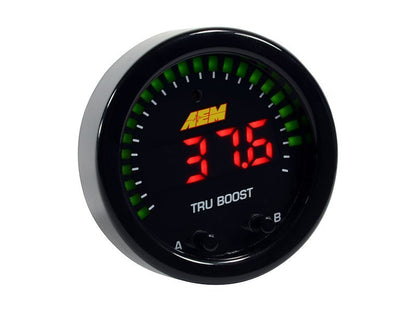 AEM X-Series Tru-Boost Controller Gauge w/ Boost Control Solenoid 80PSIg Internal MAP