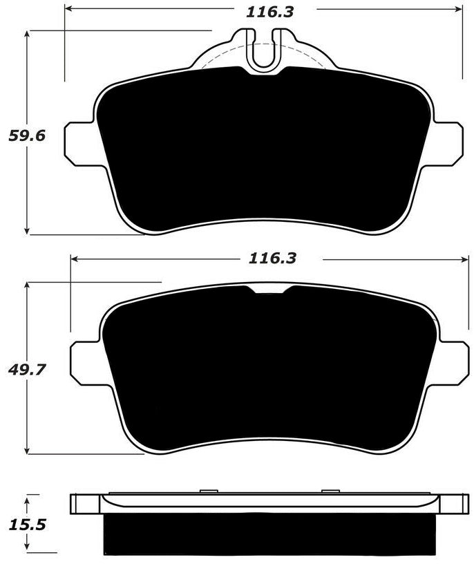 Porterfield Brake Pads for 2017 MERCEDES-BENZ GLE63 AMG - w/Brembo Front Calipers