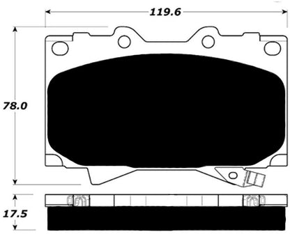 Porterfield Brake Pads for 1999 Lexus LX 470