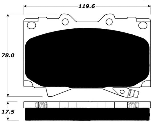 Porterfield Brake Pads for 2004 LEXUS LX 470