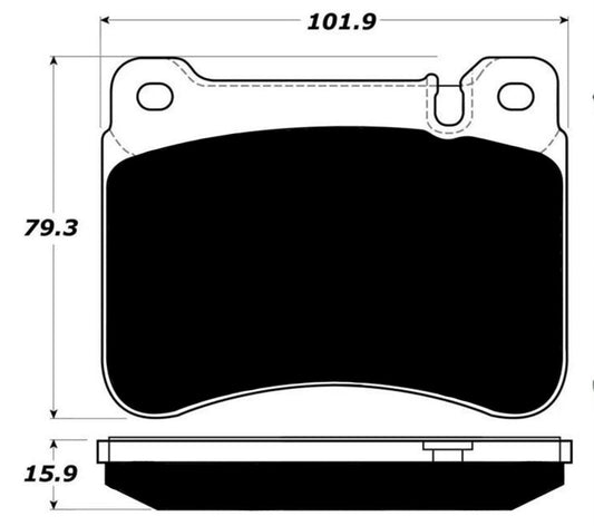 Porterfield Brake Pads for 2010 MERCEDES-BENZ SLK350