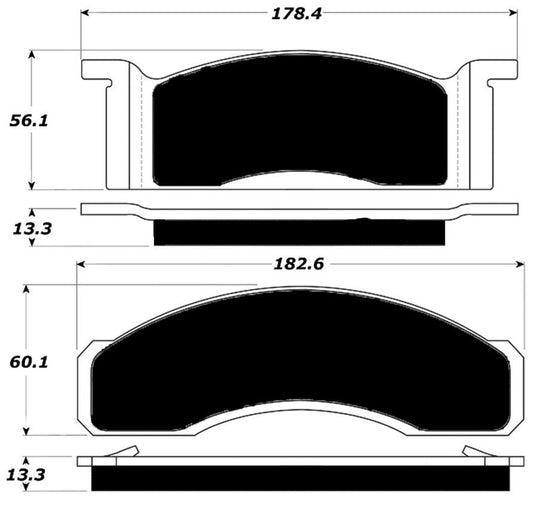 Porterfield Brake Pads for 1969 FORD Mustang V6 w/Front Discs