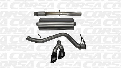 Corsa Performance 14 GMC Sierra/Chevy Silv 1500 Crew Cab/Std. Bed 5.3L V8 Black Sport