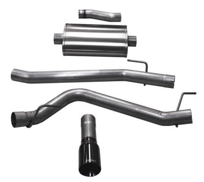 Corsa 2020 Jeep Gladiator JT 3.6L, Single Side Exit Cat-Back Exhaust System w/ Single 4in