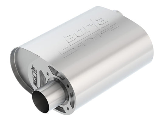 Borla CrateMuffler Ford Coyote 2.5 inch Offset/Offset 12in x 6in x 10.34in S-Type Oval Muffler 400857