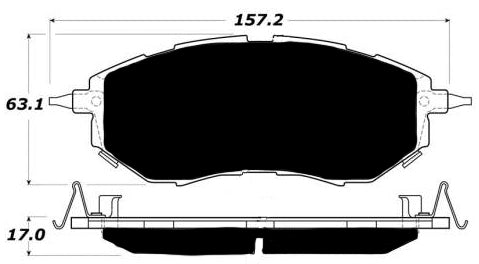 Porterfield Brake Pads for 2006 SUBARU LEGACY SEDAN 2.5 GT