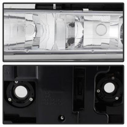 SPYDER Xtune Chevy Suburban 94-98 Headlights w/ Corner & Parking Lights 8pcs Chrome HD-JH-CCK88-AM-C-SET 5069535
