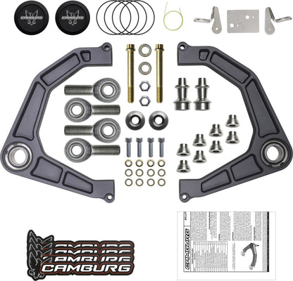 Camburg Ford Raptor 17-23 KINETIK V2 Performance Billet Uniball Upper Arms CAM-110233-GRY