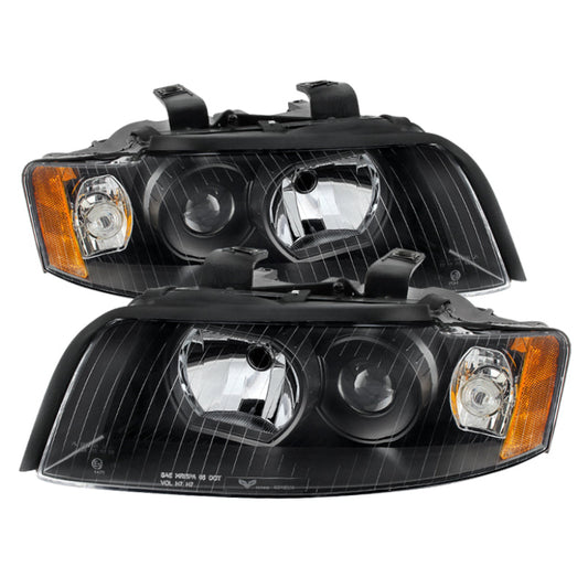 SPYDER Xtune Audi A4 02-05 Halogen Only Crystal Headlights Black HD-JH-AA402-AM-BK 9025938