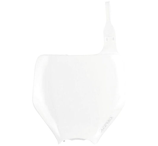 Acerbis 03-08 Kawasaki KX/KXF/ 04-06 Suzuki RMZ250 Front Number Plate - White 2042310002