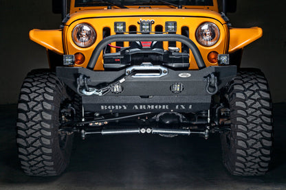 Body Armor 4x4 07-18 Jeep Wrangler JK Front Bumper Mid Stubby JK-19532