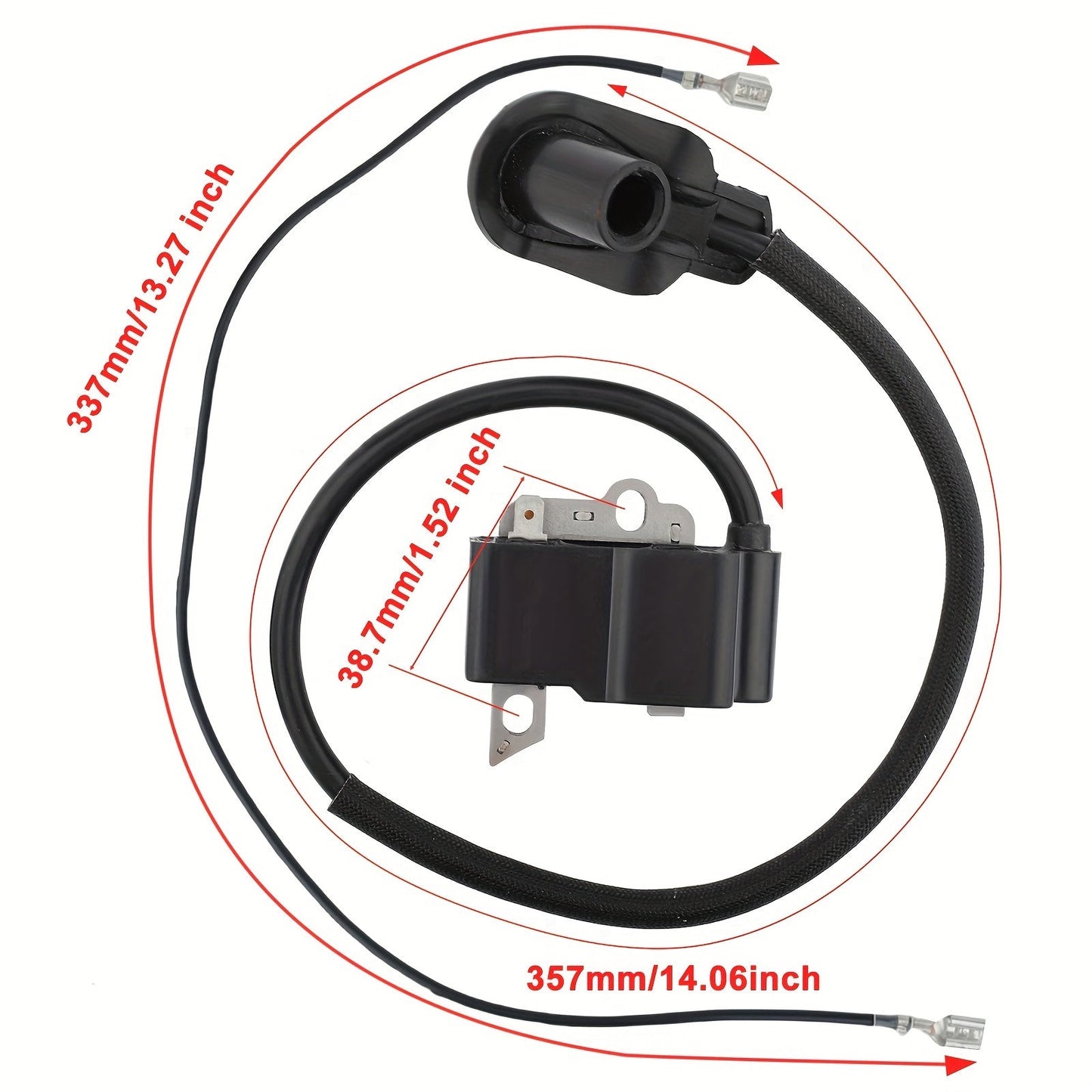 Ignition Coil for Stihl BT120 FS120 FS200 — Replaces 4134 400 1306