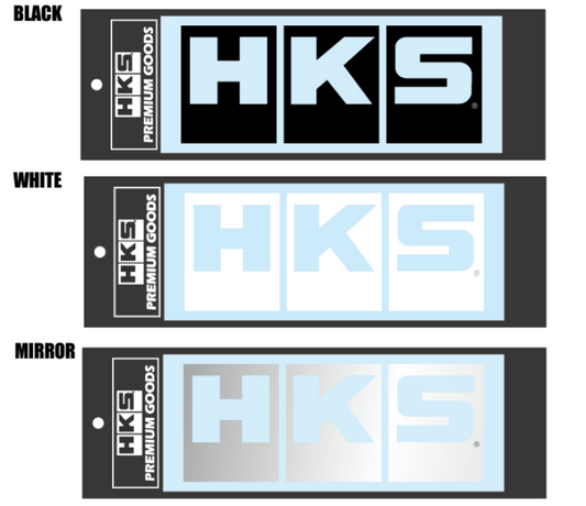 HKS LOGO Sticker W220 WHITE 51003-AK153
