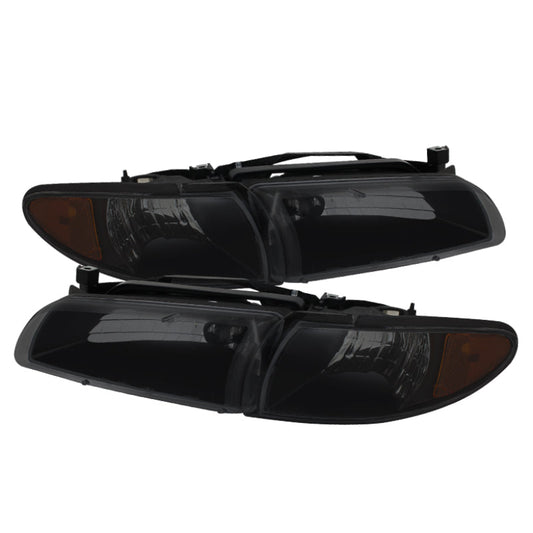 SPYDER Xtune Pontiac Grand Prix 97-03 Crystal Headlights w/ Amber Corner Lights HD-JH-PGPRIX-SET-AM-BSM 9034329