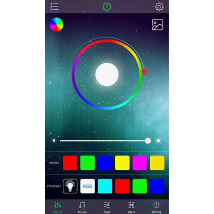 Single 50 Cal LED Lighted Whip with Bluetooth App Control