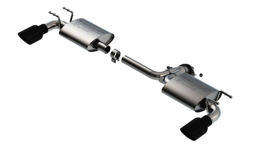 Borla 19-21 Mazda 3 Hatchback 2.0/2.5L NA S-Type Axle-back Black Chrome Tips 11970BC