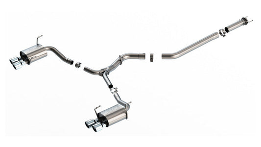 Borla 2022 Subaru WRX 2.4L Turbo AT/MT AWD S-Type Catback Exhaust Polished Tips 140907