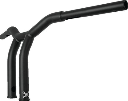 Burly Brand Dominator Raked Bar 10in - Matte Black B12-6051SB