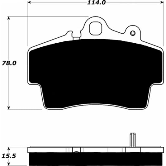 Porterfield Brake Pads for 2008 PORSCHE Boxster