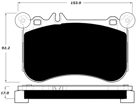 Porterfield Brake Pads for 2014 MERCEDES-BENZ SLK55 AMG