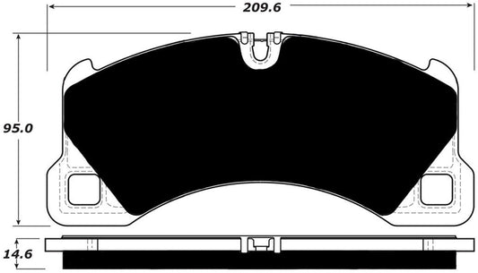 Porterfield Brake Pads for 2011 PORSCHE PANAMERA w/Iron Discs