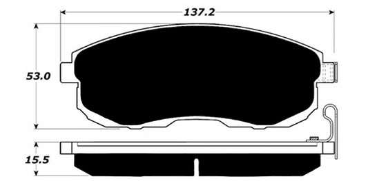 Porterfield Brake Pads for 2012 NISSAN JUKE