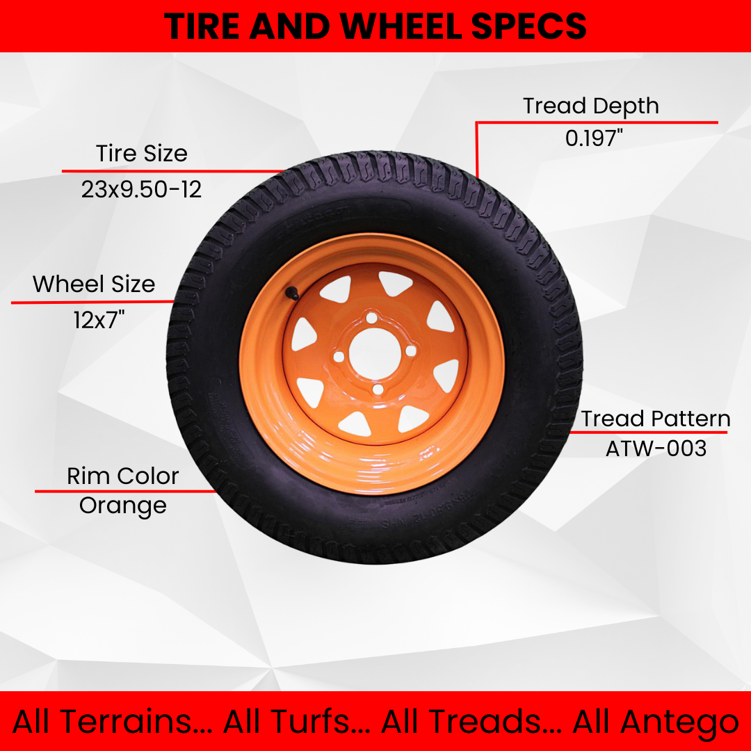 23x9.50-12 Scag Cougar Tiger Cub 48” Tire/Wheel Assemblies