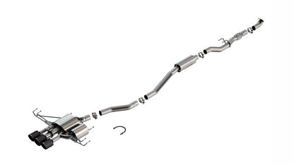 Borla 2024 Acura Integra Type S ATAK Cat Back Exhaust - Carbon Fiber & Black Anodized 140986CFBA