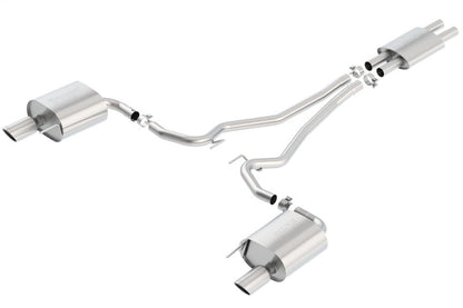 Borla Cat Back 15-17 Ford Mustang 3.7L V6 MT/AT 2.25in Pipe 4in Single Round Rolled Tips 140587