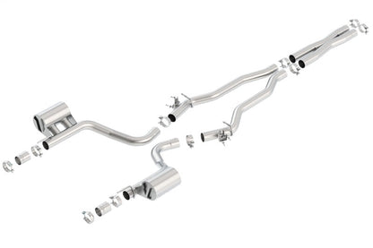 Borla 15-16 Dodge Challenger Hellcat 6.2L V8 ATAK w/ Valve Simulator CB Exhaust Factory Valance 140648
