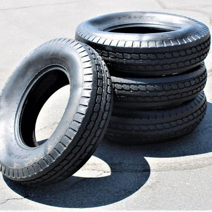 Antego ST225/75D15 Bias Trailer Tires, 8 Ply Load Range D by Antego Tire & Wheels (Set of (3)