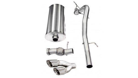 Corsa Performance 11-13 Cadillac Escalade 6.2L V8 Polished Sport Cat-Back Exhaust